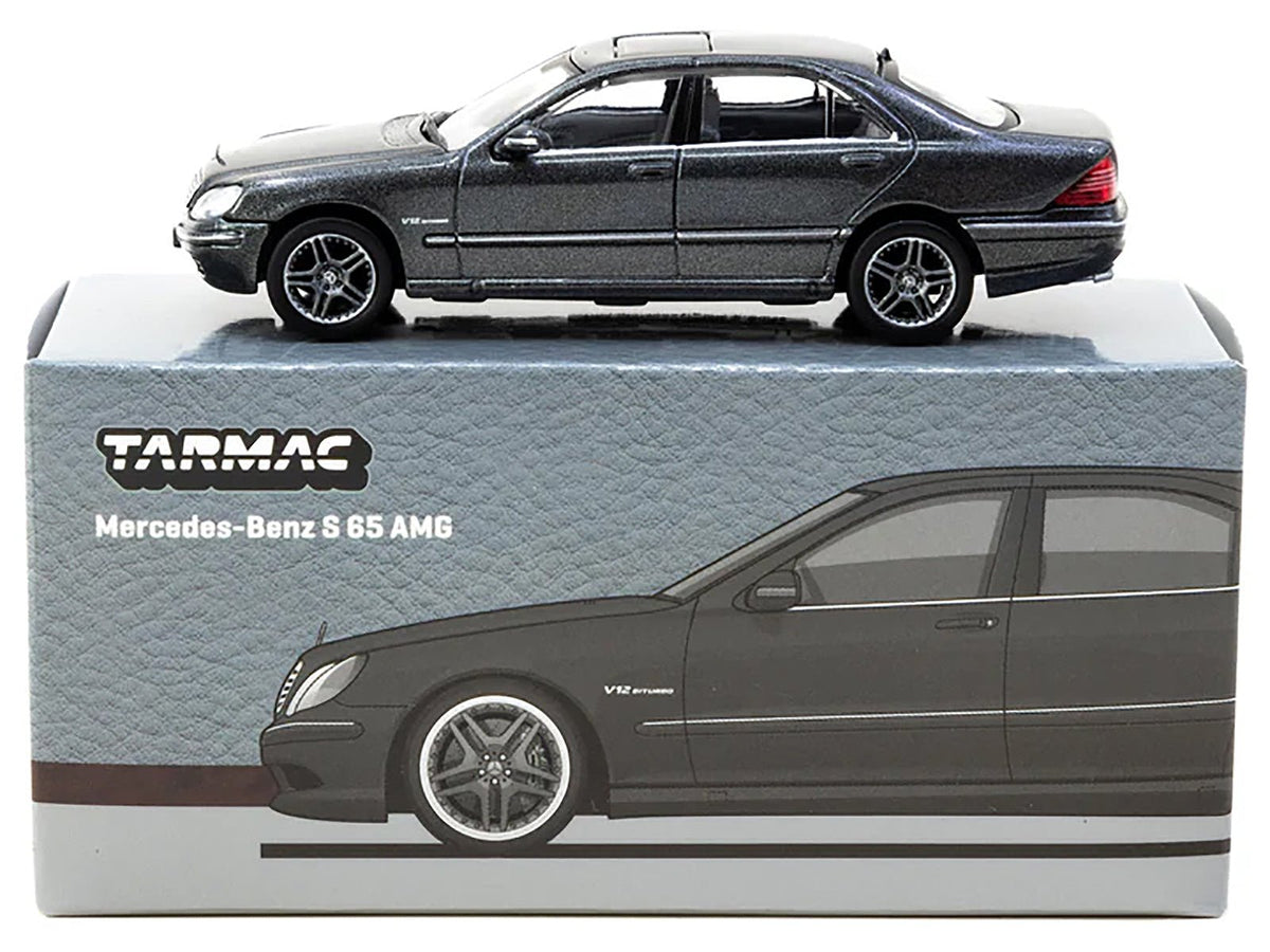 Mercedes-Benz S 65 AMG Tectite Gray Metallic "Global64" Series 1/64 Diecast Model by Tarmac Works-Tarmac Works-ModelCars.com