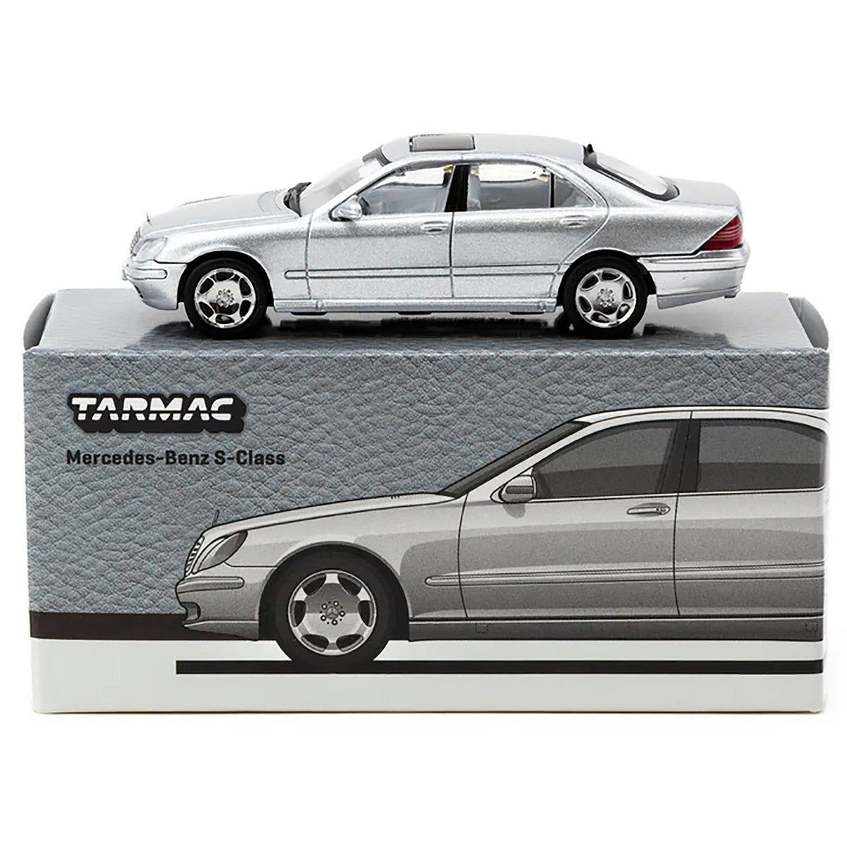 Mercedes - Benz S - Class Brilliant Silver Metallic "Global64" Series 1/64 Diecast Model by Tarmac Works - Tarmac Works - ModelCars.com