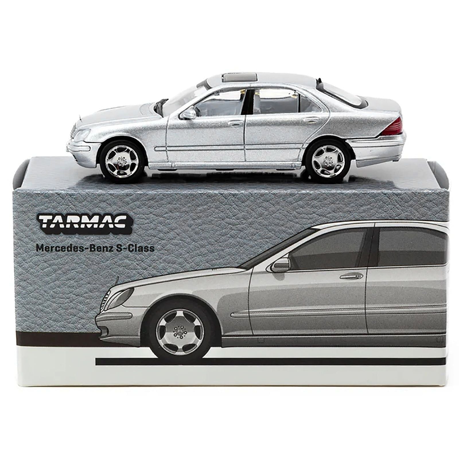 Mercedes - Benz S - Class Brilliant Silver Metallic "Global64" Series 1/64 Diecast Model by Tarmac Works - Tarmac Works - ModelCars.com