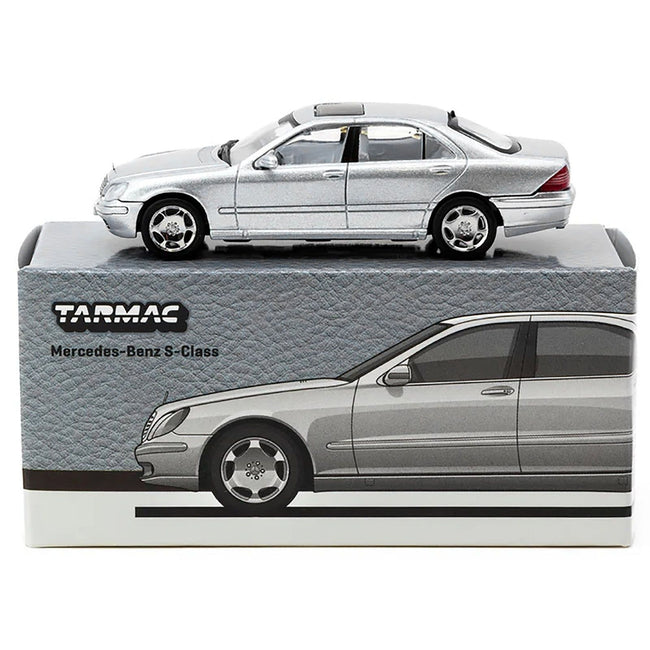 Mercedes - Benz S - Class Brilliant Silver Metallic "Global64" Series 1/64 Diecast Model by Tarmac Works - Tarmac Works - ModelCars.com