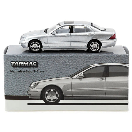 Mercedes-Benz S-Class Brilliant Silver Metallic "Global64" Series 1/64 Diecast Model by Tarmac Works-Tarmac Works-ModelCars.com