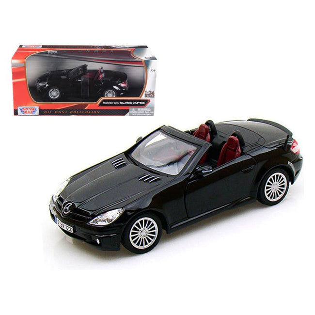 Mercedes Benz SLK55 AMG Convertible Black 1/24 Diecast Model Car by Motormax - Motormax - ModelCars.com