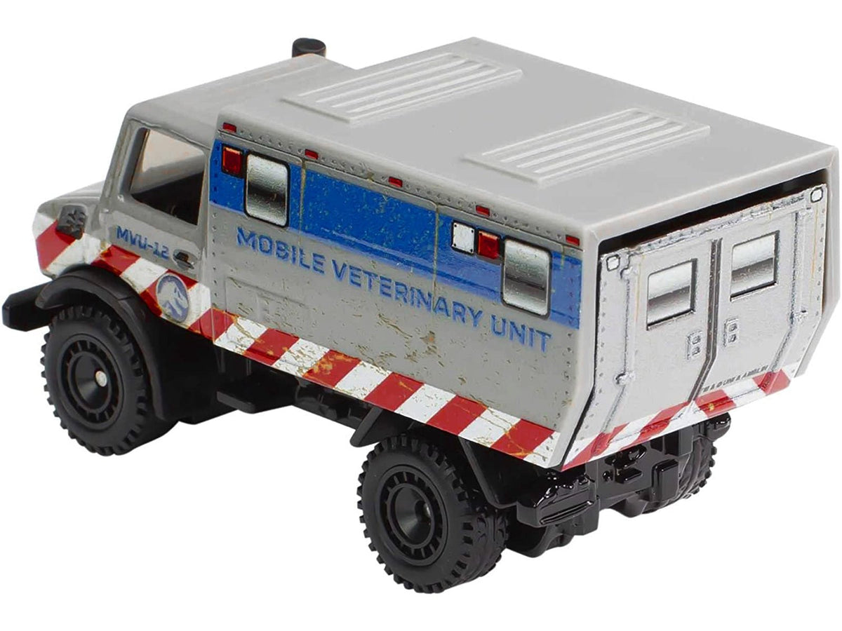 Mercedes-Benz Unimog U 1300 L "Mobile Veterinary Unit MVU-12" "Jurassic World" (2015) Movie Diecast Model Car by Hot Wheels-Hotwheels-ModelCars.com