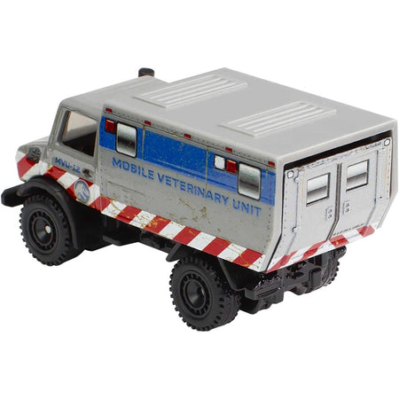 Mercedes-Benz Unimog U 1300 L "Mobile Veterinary Unit MVU-12" "Jurassic World" (2015) Movie Diecast Model Car by Hot Wheels-Hotwheels-ModelCars.com