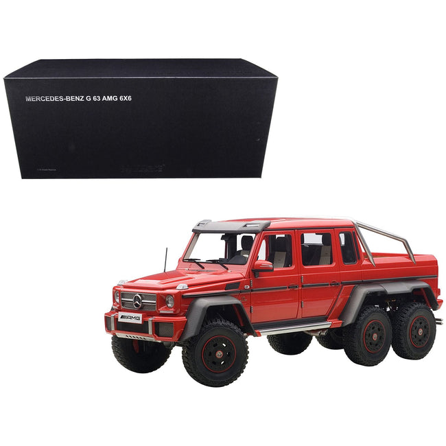 Mercedes G63 AMG 6X6 Red 1/18 Model Car by Autoart - Autoart - ModelCars.com