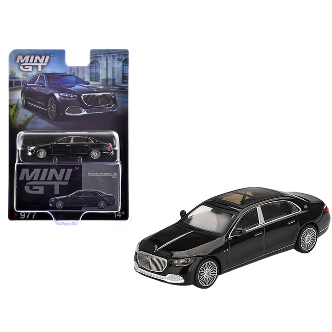 Mercedes-Maybach S 680 Black Limited Edition 1/64 Diecast Model Car by Mini GT-Mini GT-ModelCars.com