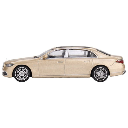 Mercedes - Maybach S680 Champagne Gold Metallic with Sunroof Limited Edition to 2760 pieces Worldwide 1/64 Diecast Model Car by Mini GT - Mini GT - ModelCars.com