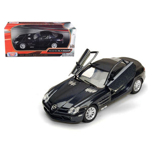 Mercedes Mclaren SLR Metallic Black 1/24 Diecast Model Car by Motormax