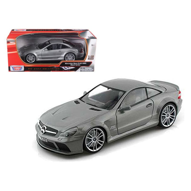 Mercedes SL65 AMG Black Series (R230) Grey 1/18 Diecast Model Car by Motormax - Motormax - ModelCars.com