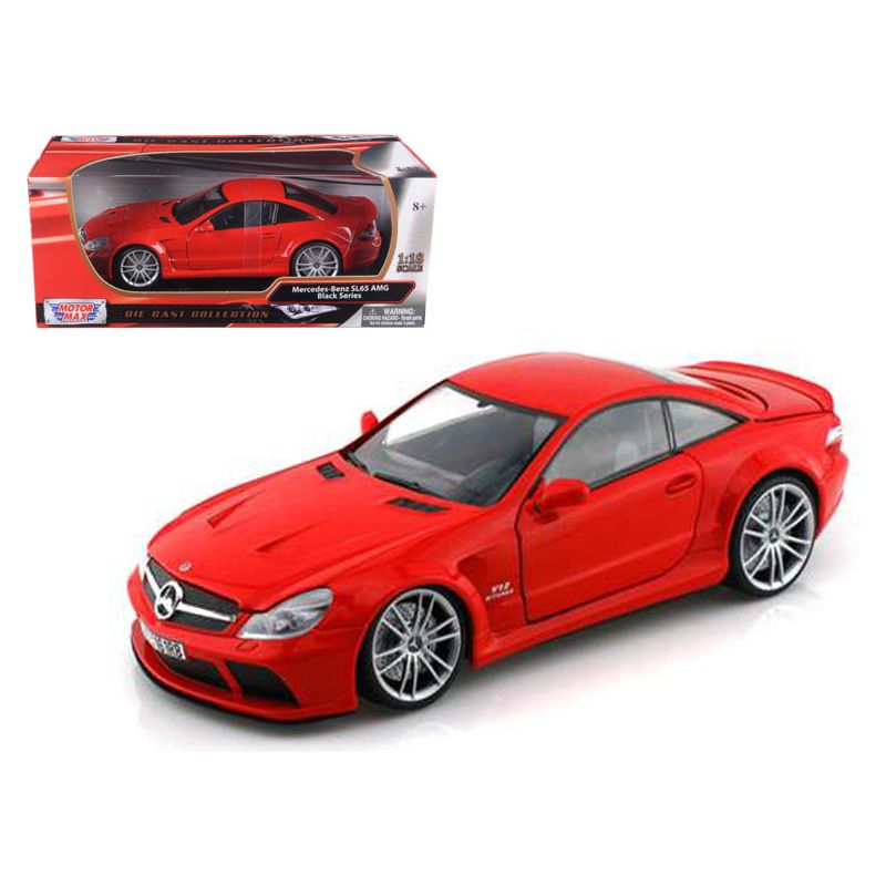 Mercedes SL65 AMG Black Series (R230) Red 1/18 Diecast Model Car by Motormax - Motormax - ModelCars.com