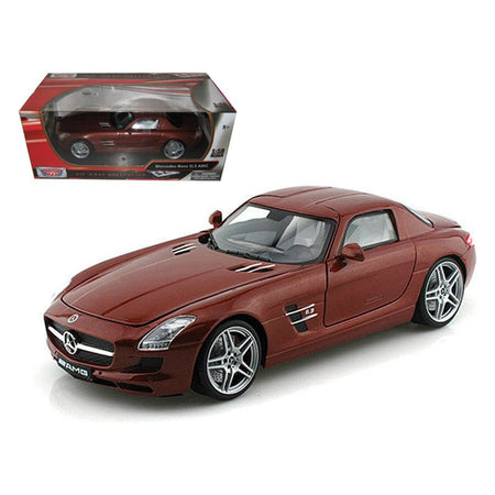 Mercedes SLS AMG Gullwing Chocolate 1/18 Diecast Car Model by Motormax - Motormax - ModelCars.com