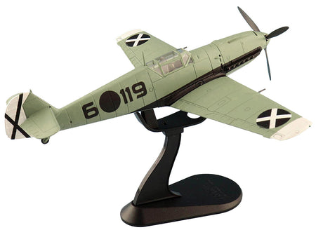Messerschmitt BF 109E-3 Fighter Aircraft "Hauptmann Siebelt Reents Spanish Civil War" (1939) "Air Power Series" 1/48 Diecast Model by Hobby Master-Hobby Master-ModelCars.com