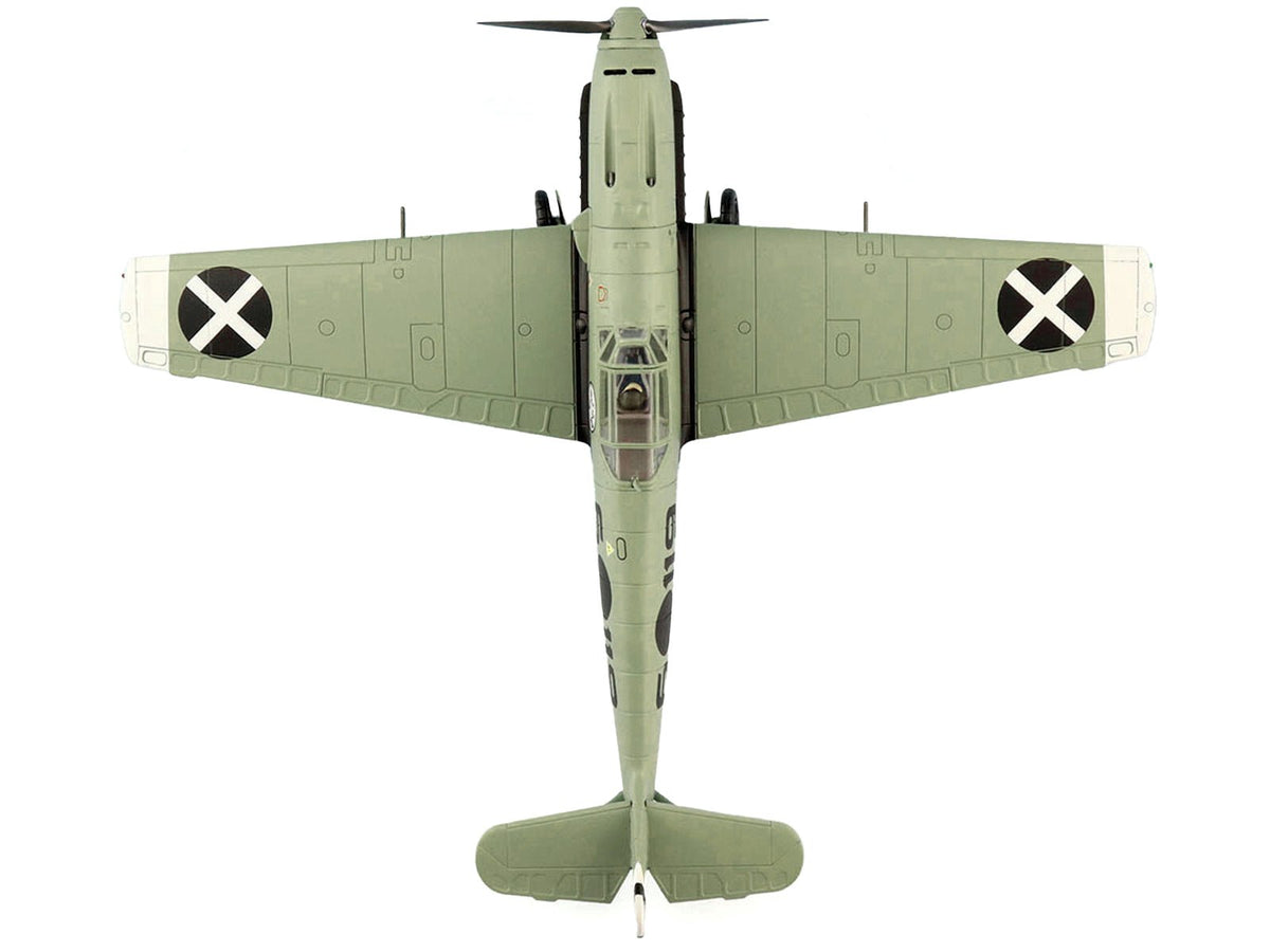 Messerschmitt BF 109E-3 Fighter Aircraft "Hauptmann Siebelt Reents Spanish Civil War" (1939) "Air Power Series" 1/48 Diecast Model by Hobby Master-Hobby Master-ModelCars.com