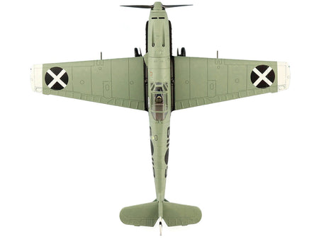 Messerschmitt BF 109E-3 Fighter Aircraft "Hauptmann Siebelt Reents Spanish Civil War" (1939) "Air Power Series" 1/48 Diecast Model by Hobby Master-Hobby Master-ModelCars.com