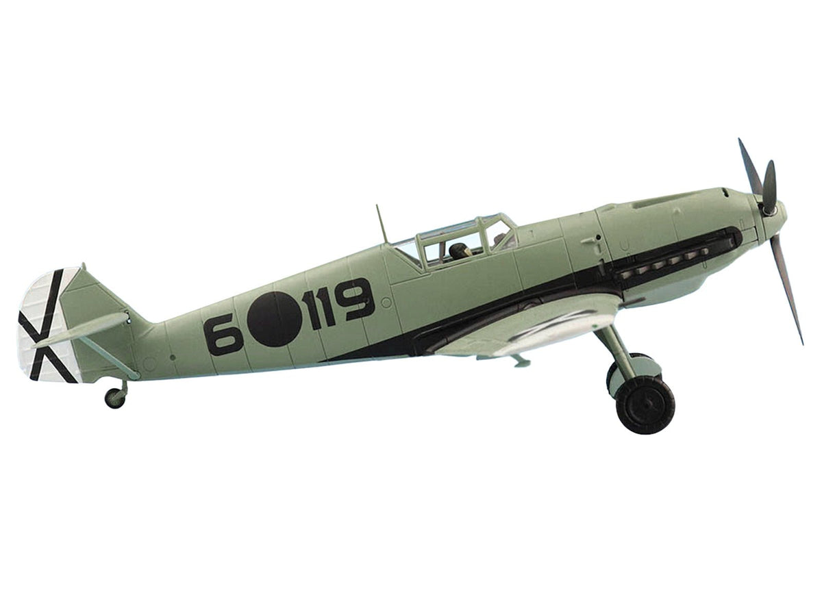 Messerschmitt BF 109E-3 Fighter Aircraft "Hauptmann Siebelt Reents Spanish Civil War" (1939) "Air Power Series" 1/48 Diecast Model by Hobby Master-Hobby Master-ModelCars.com