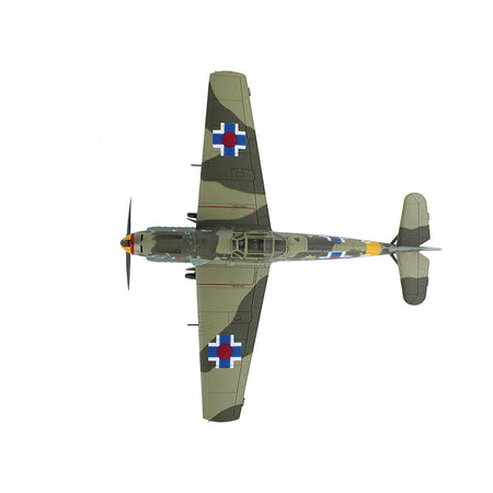 Messerschmitt Bf 109E-3 Fighter Aircraft "White 2 Jan Reznak 13.(slow)/JG 52 Kraznodar USSR" (1943) German Luftwaffe "Air Power Series" 1/48 Diecast Model by Hobby Master-Hobby Master-ModelCars.com