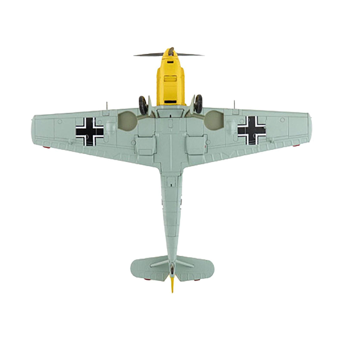 Messerschmitt Bf 109E-3 Fighter Aircraft "White 4 Unteroffizier Horst Perez 4/JG 26" (1940) German Luftwaffe "Air Power Series" 1/48 Diecast Model by Hobby Master-Hobby Master-ModelCars.com