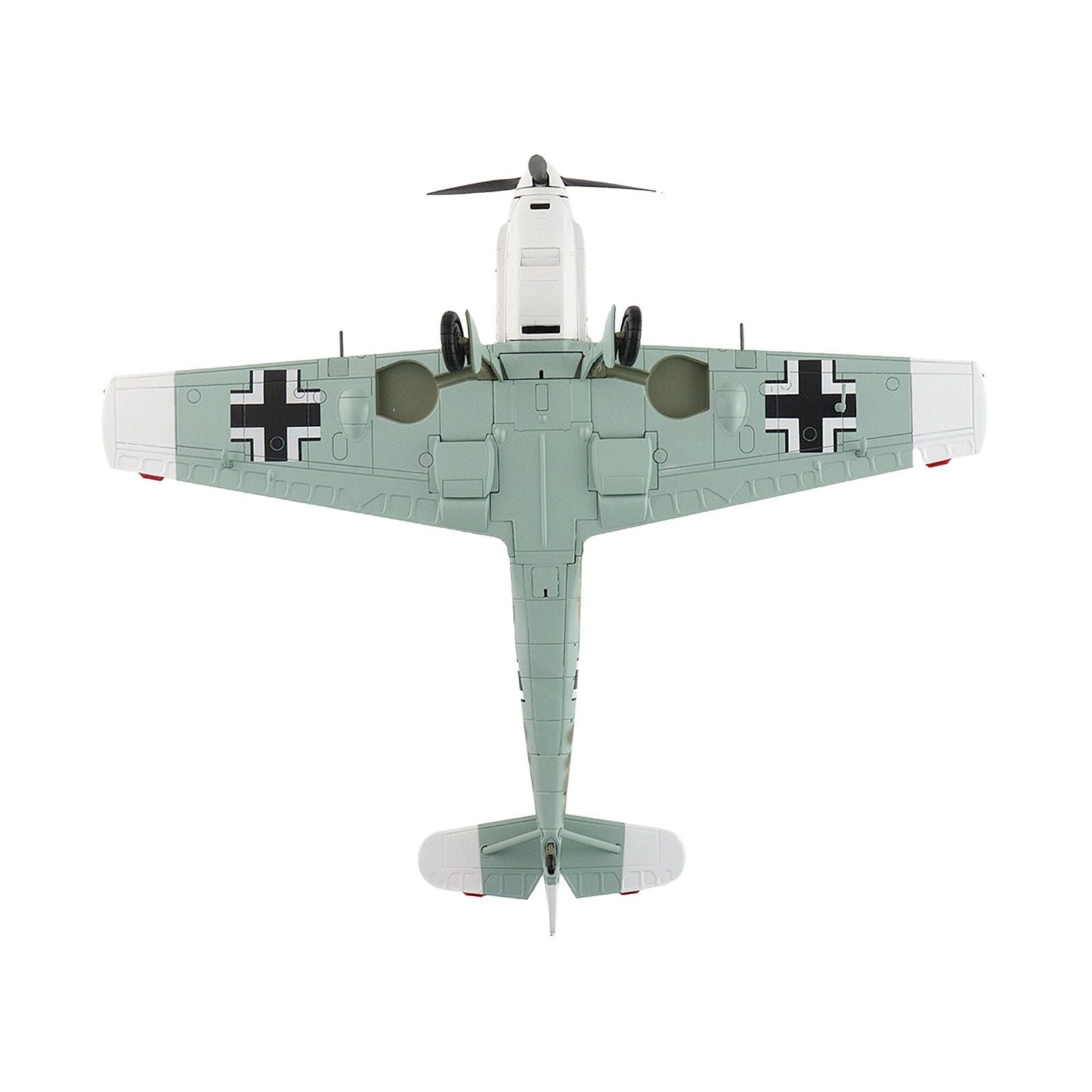 Messerschmitt Bf 109E - 3 Fighter Aircraft "Yellow 15 Karl Wolff III/JG 52 France" (1940) German Luftwaffe "Air Power Series" 1/48 Diecast Model by Hobby Master - Hobby Master - ModelCars.com