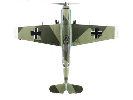 Messerschmitt BF 109E-4 Fighter Aircraft "Franz von Werra II/JG-3" (1940) German Luftwaffe "Air Power Series" 1/48 Diecast Model by Hobby Master-Hobby Master-ModelCars.com