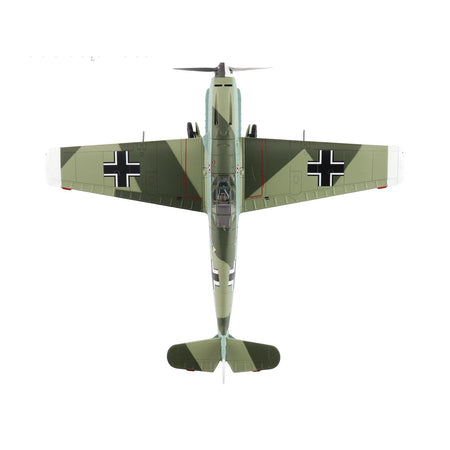 Messerschmitt BF 109E-4 Fighter Aircraft "Franz von Werra II/JG-3" (1940) German Luftwaffe "Air Power Series" 1/48 Diecast Model by Hobby Master-Hobby Master-ModelCars.com