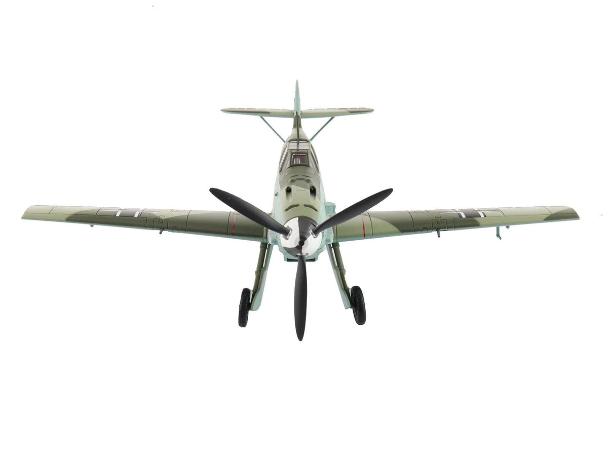 Messerschmitt BF 109E-4 Fighter Aircraft "Franz von Werra II/JG-3" (1940) German Luftwaffe "Air Power Series" 1/48 Diecast Model by Hobby Master-Hobby Master-ModelCars.com