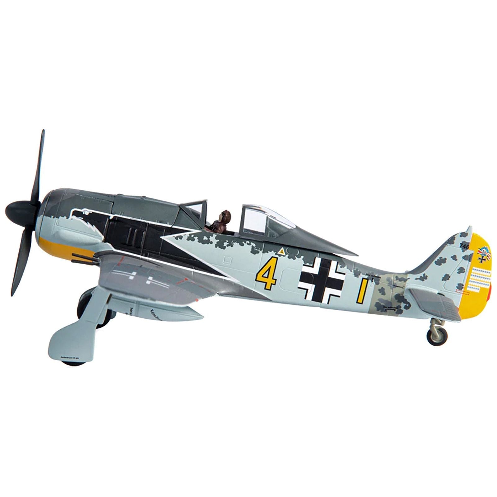 Messerschmitt FW 190A - 4 Fighter Aircraft "Major Siegfried Schnell Luftwaffe JG2 France" (1943) 1/72 Diecast Model by JC Wings - JC Wings - ModelCars.com