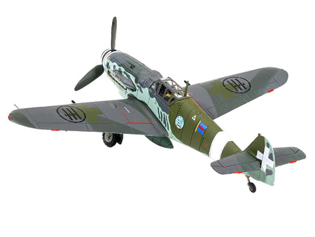 Messerschmitt Me109G-6 (Trop) Fighter Aircraft "Maggiore Antonio Vizzotto 150 Gruppo Gigi Tre Osei Regia Aeronautica Sicily" (July 1943) "The Aviation Archive" Series 1/72 Diecast Model by Corgi-Corgi-ModelCars.com