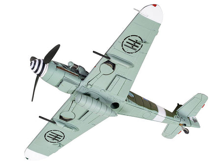 Messerschmitt Me109G-6 (Trop) Fighter Aircraft "Maggiore Antonio Vizzotto 150 Gruppo Gigi Tre Osei Regia Aeronautica Sicily" (July 1943) "The Aviation Archive" Series 1/72 Diecast Model by Corgi-Corgi-ModelCars.com