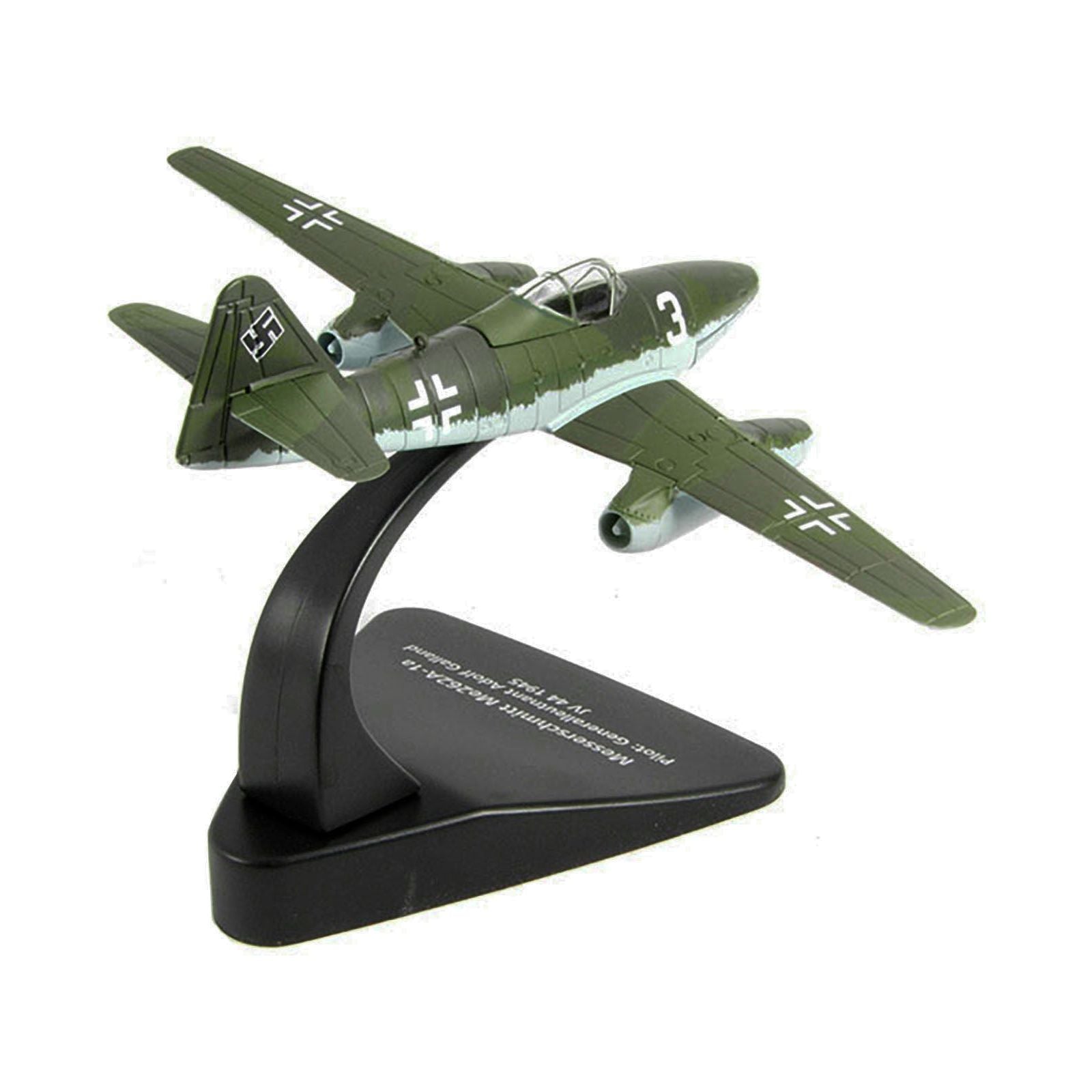 Messerschmitt Me262A - 1a Fighter Jet Pilot: Generalleutnant Adolf Galland JV 44 (1945) "Oxford Aviation" Series 1/72 Diecast Model Airplane by Oxford Diecast - Oxford Diecast - ModelCars.com