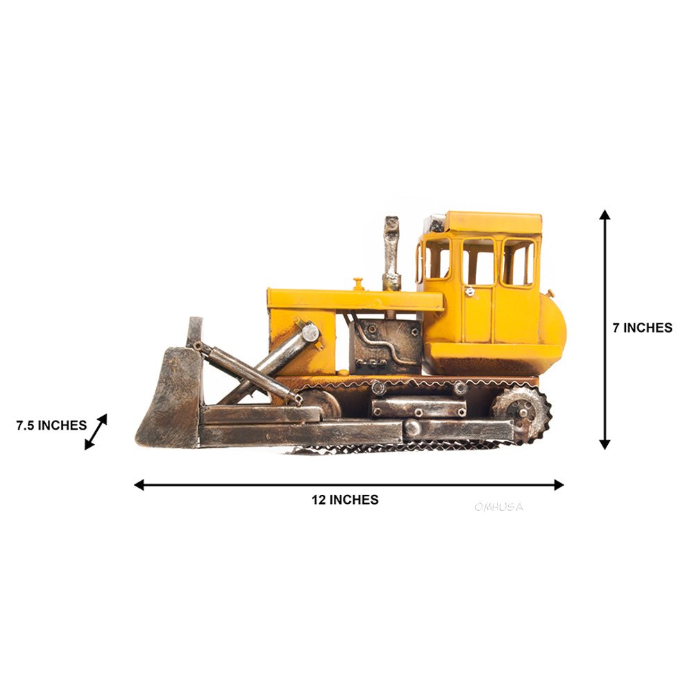 Metal Handmade Bulldozer Model-Old Modern-ModelCars.com