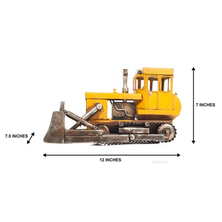Metal Handmade Bulldozer Model-Old Modern-ModelCars.com