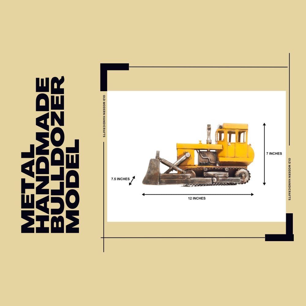 Metal Handmade Bulldozer Model-Old Modern-ModelCars.com