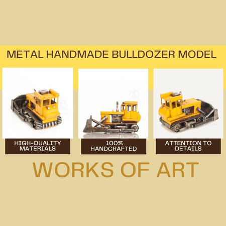 Metal Handmade Bulldozer Model-Old Modern-ModelCars.com
