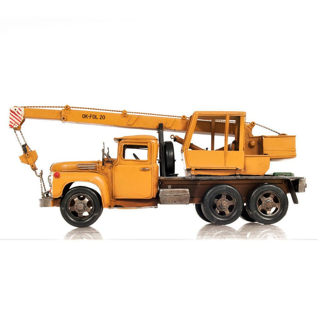 Metal Handmade Crane Truck Model-Old Modern-ModelCars.com