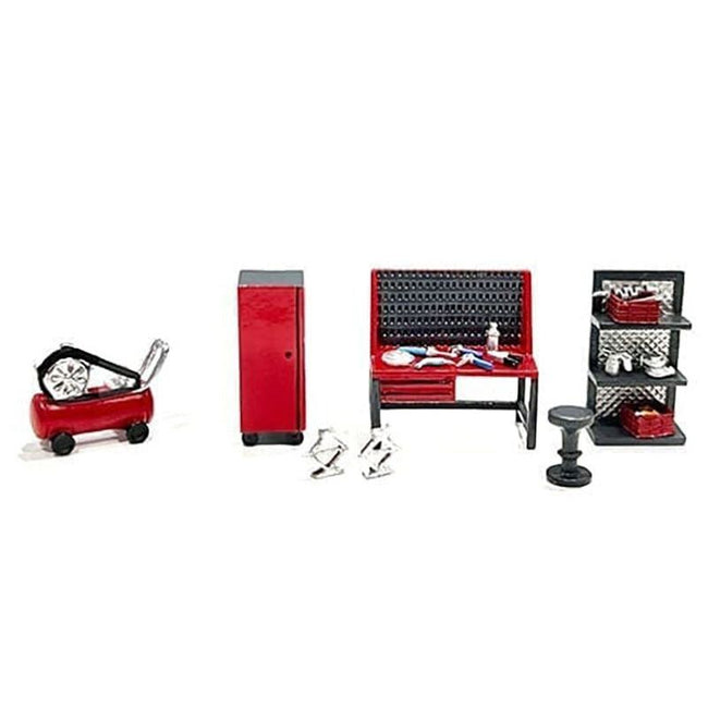 "Metal Tools" Set C of 7 Pieces Limited Edition 1/64 Scale Models by American Diorama - American Diorama - ModelCars.com