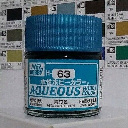 METALLIC BLUE GREEN 10ML - Mr Hobby - ModelCars.com