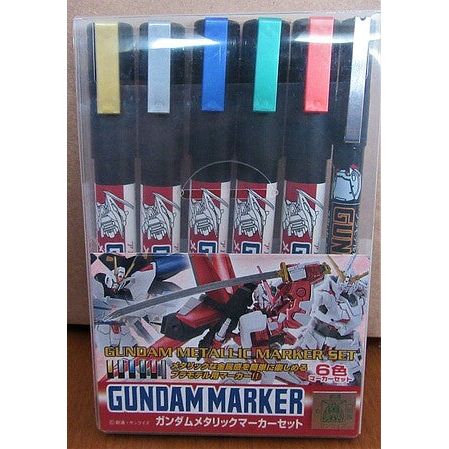 METALLIC MARKER SET 6PK - Mr Hobby - ModelCars.com
