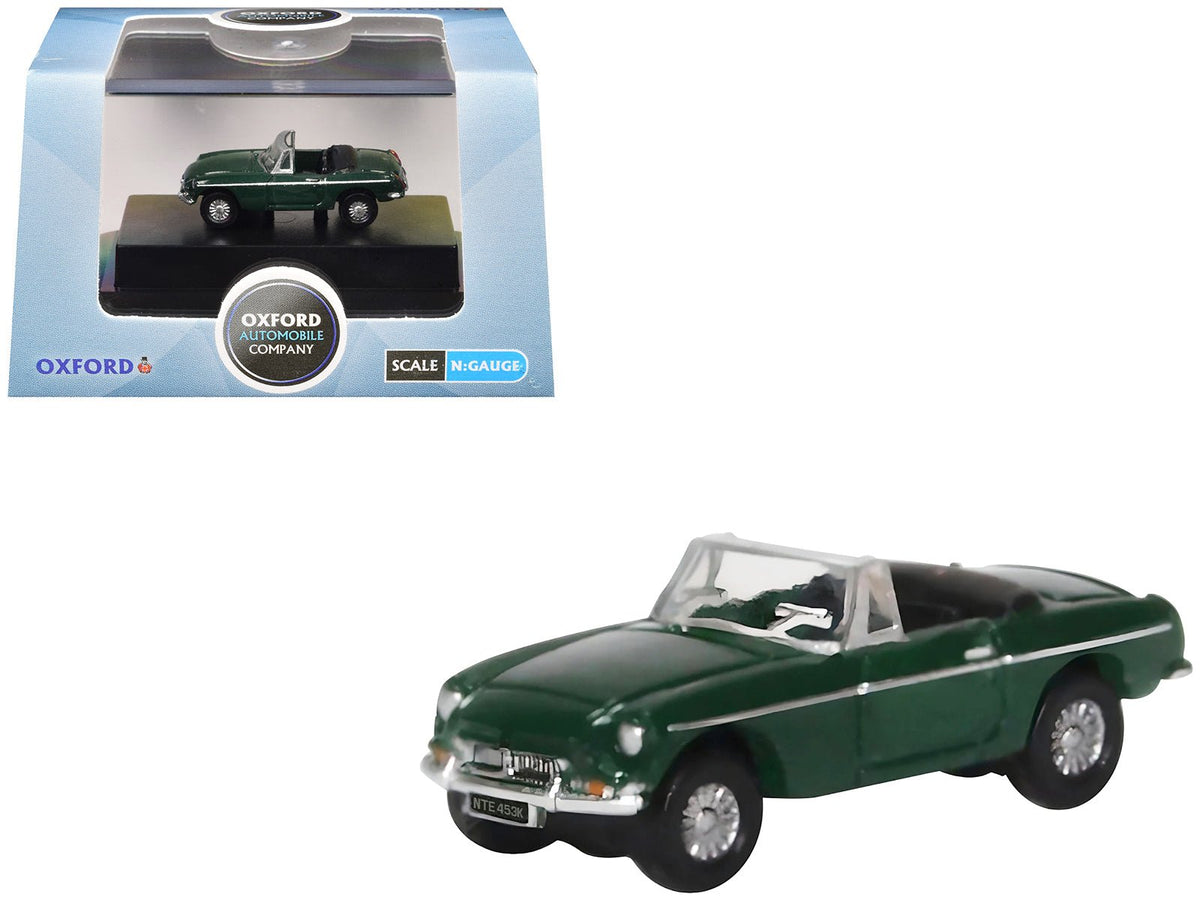 MG MGB Roadster RHD (Right Hand Drive) British Racing Green 1/148 (N) Scale Diecast Model Car by Oxford Diecast-Oxford Diecast-ModelCars.com
