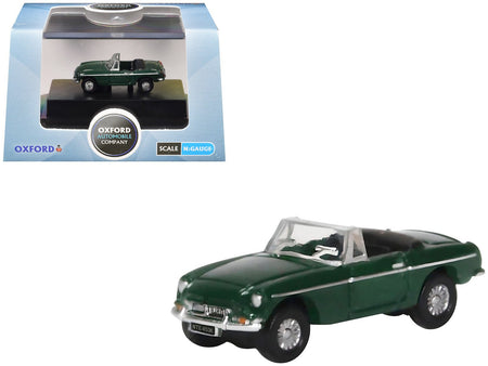 MG MGB Roadster RHD (Right Hand Drive) British Racing Green 1/148 (N) Scale Diecast Model Car by Oxford Diecast-Oxford Diecast-ModelCars.com