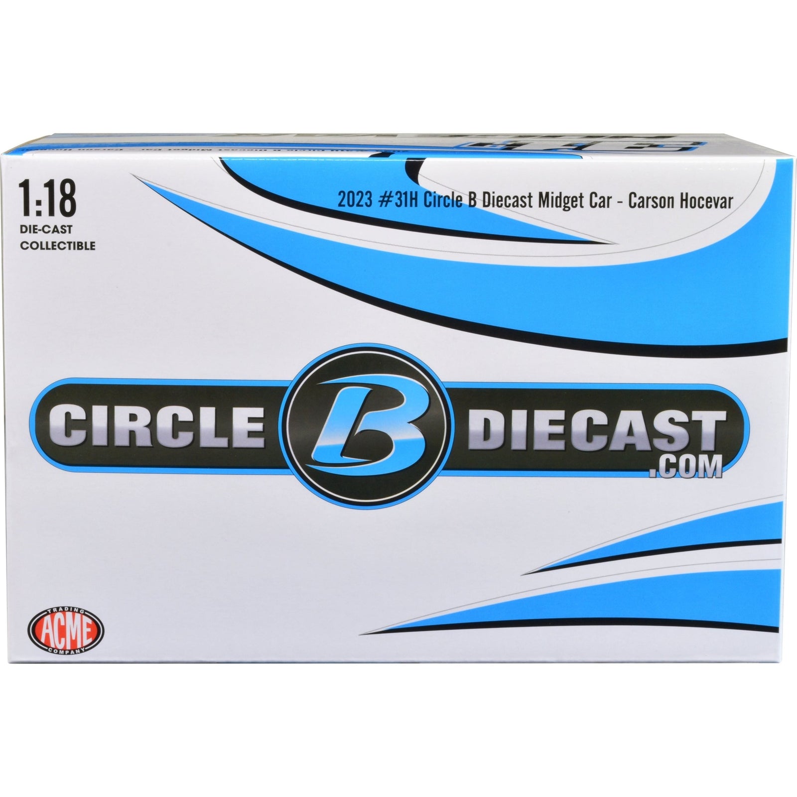 Midget Sprint Car 31H Carson Hocevar "Circle B Diecast" Beilman Motorsports "Lucas Oil Chili Bowl Nationals" (2023) 1/18 Diecast Model Car by ACME - Acme - ModelCars.com