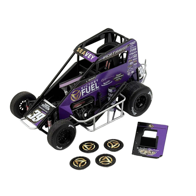 Midget Sprint Car #39 Logan Seavey "Victory Fuel" Swindell Speedlab (2025) 1/18 Diecast Model Car by ACME-Acme-ModelCars.com
