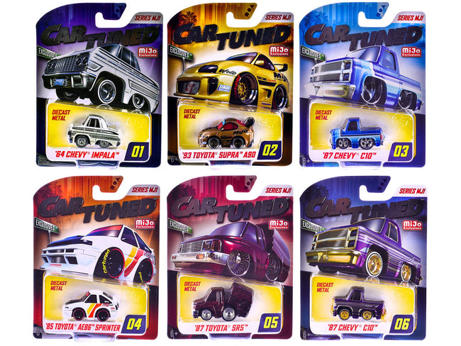 Mijo Exclusives Series MJ1 Set of 6 Pieces Diecast Model Cars by CarTuned-Car Tuned-ModelCars.com