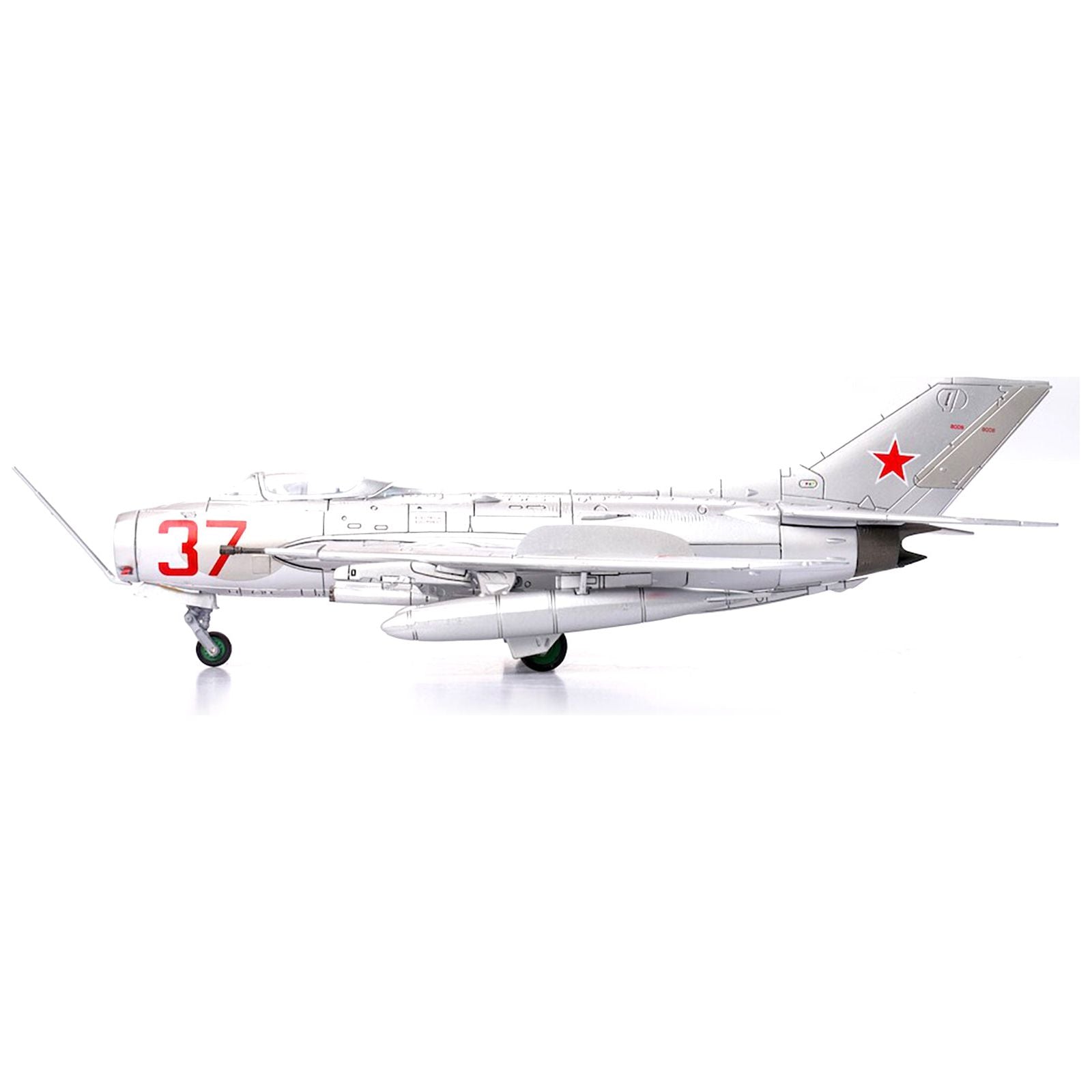 Mikoyan - Gurevich MiG - 19S Farmer C Fighter Plane "Voyenno Vozdushnye Sily (Soviet Air Force Red 37)" "Wing" Series 1/72 Diecast Model by Panzerkampf - Panzerkampf - ModelCars.com