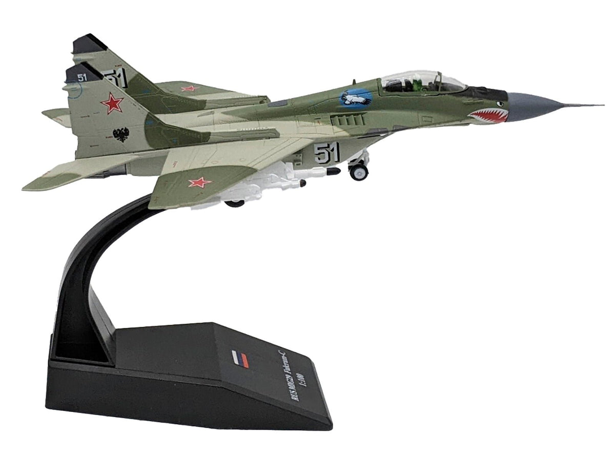 Mikoyan-Gurevich MiG-29 Fighter Aircraft "120th GvIAP Domna Airfield" (2001) Russian Air Force 1/100 Diecast Model Airplane-Other-ModelCars.com