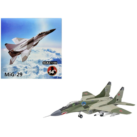 Mikoyan-Gurevich MiG-29 Fighter Aircraft "120th GvIAP Domna Airfield" (2001) Russian Air Force 1/100 Diecast Model Airplane-Other-ModelCars.com