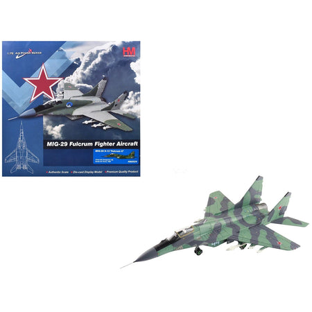 Mikoyan MIG-29 Fulcrum C Aircraft "733rd IAP Damgarten Air Base" (1994) Soviet Air Force "Air Power Series" 1/72 Diecast Model by Hobby Master-Hobby Master-ModelCars.com