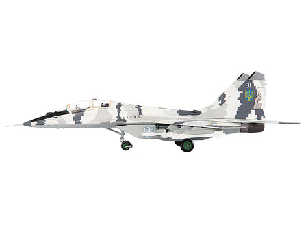 Mikoyan MiG-29UB Fulcrum-B Fighter Aircraft "Vasylkiv Air Base Ukraine" (2021) Ukrainian Air Force 1/72 Diecast Model by JC Wings-JC Wings-ModelCars.com