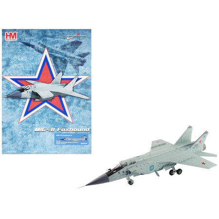 Mikoyan MIG-31K Foxhound D Interceptor Aircraft "Long Range Aviation Command" Russian Air Force "Air Power Series" 1/72 Diecast Model by Hobby Master-Hobby Master-ModelCars.com