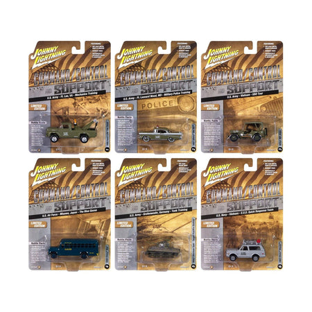 "Military" Set A of 6 pieces 2024 Release 2 Limited Edition Diecast Models by Johnny Lightning-Johnny Lightning-ModelCars.com