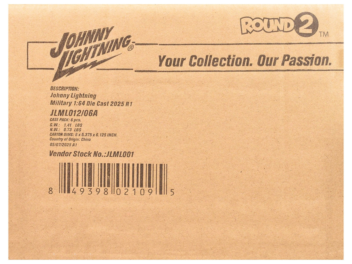 "Military" Set A of 6 pieces 2025 Release 1 Limited Edition Diecast Models by Johnny Lightning-Johnny Lightning-ModelCars.com